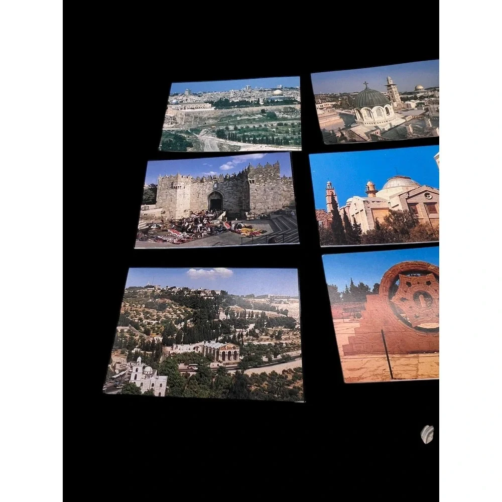 Vintage Postcards Jerusalem Bethlehem Israel Holy Unposted Star Cards‎ Lot of 28